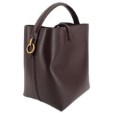 SAINT LAURENT LE 37 BUCKET SHOULDER BAGS BROWN