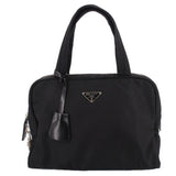 PRADA NYLON HANDLE BAG BLACK