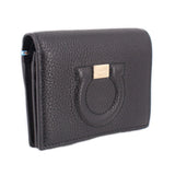 FERRAGAMO GANCINO CITY WALLETS BLACK