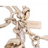 COACH TEA ROSE KEYCHAINS SILVER