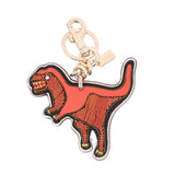 COACH EMBROIDERED REXY CHARM KEYCHAINS ORANGE
