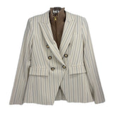 VERONICA BEARD SUIT W/DICKEY 2 PC CREAM/STRIPE S | 6