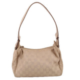 GUCCI CANVAS SHOULDER BAGS NUDE