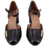 NATURALIZER LEATHER HEELS BLACK 9 US