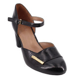 NATURALIZER LEATHER HEELS BLACK 9 US