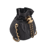 CHANEL MINI DRAWSTRING CROSSBODYS BLACK
