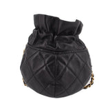 CHANEL MINI DRAWSTRING CROSSBODYS BLACK