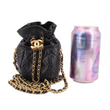 CHANEL MINI DRAWSTRING CROSSBODYS BLACK