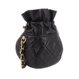 CHANEL MINI DRAWSTRING CROSSBODYS BLACK