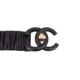 CHANEL LAMBSKIN BELTS BLACK 85 | 34 | US S