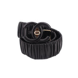 CHANEL LAMBSKIN BELTS BLACK 85 | 34 | US S
