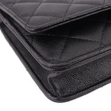 CHANEL CAVIAR WOC CROSSBODYS BLACK
