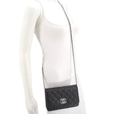 CHANEL CAVIAR WOC CROSSBODYS BLACK