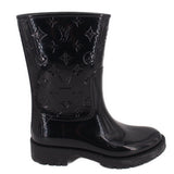LOUIS VUITTON DROP FLAT HALF BOOTS BLACK 39 EU | 8.5 US
