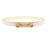 HERMES LADY RIDER BELTS CREAM/LEMON 85 | US M
