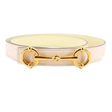 HERMES LADY RIDER BELTS CREAM/LEMON 85 | US M