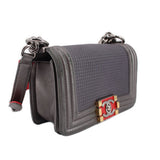 CHANEL BOY BAG CUBE CROSSBODYS PEWTER