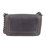 CHANEL BOY BAG CUBE CROSSBODYS PEWTER