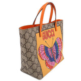 GUCCI BUTTERFLY TOTES BROWN/MULTI