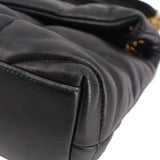SAINT LAURENT LOU PUFFER CROSSBODYS BLACK SM