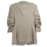 CINQ A SEPT PEARL TRIM BLAZERS CREAM XS