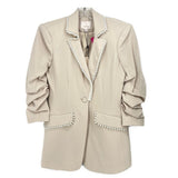 CINQ A SEPT PEARL TRIM BLAZERS CREAM XS