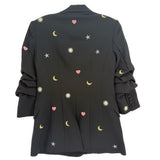 CINQ A SEPT EMBROIDERED BLAZERS BLACK XS