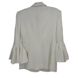 CINQ A SEPT ONE BUTTON BLAZERS WHITE XS