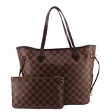 LOUIS VUITTON NEVERFULL MM W/INSERT TOTES DAMIER EBENE