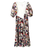 SEA NY QUILTED DRESSES WHT/PURPLE XS