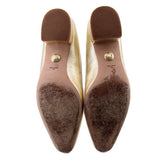 VERONICA BEARD METALLIC FLATS GOLD 9 US