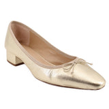 VERONICA BEARD METALLIC FLATS GOLD 9 US