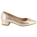 VERONICA BEARD METALLIC FLATS GOLD 9 US