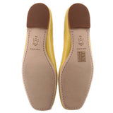 TORY BURCH GEORGIA BOMBE FLATS YELLOW 7 US