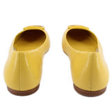 TORY BURCH GEORGIA BOMBE FLATS YELLOW 7 US