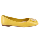 TORY BURCH GEORGIA BOMBE FLATS YELLOW 7 US