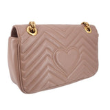 GUCCI MEDIUM MARMONT CROSSBODYS TAUPE