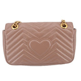 GUCCI MEDIUM MARMONT CROSSBODYS TAUPE