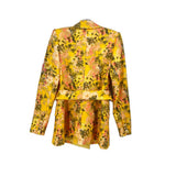 BADGLEY MISCHKA EMBELLISHED BLAZERS YELLOW XS