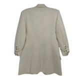 ELIZABETH & JAMES ONE BUTTON BLAZERS CREAM S | 2