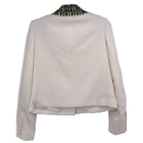 VERONICA B EMBELLISHED JACKETS WHITE XS