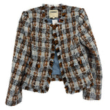 L' AGENCE TWEED JACKETS BLUE/BRWN S | 2