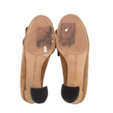 VINCE CAMUTO SUEDE FRINGE LOAFER HEELS BROWN 7.5 US