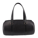 LOUIS VUITTON VINTAGE SOUFFLOT WITH MINI POUCH HANDLE BAG BLACK