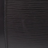 Black textured leather-look panel with stitched edge