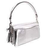 COACH TABBY 20 MIRROR CROSSBODYS SILVER