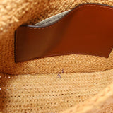 RALPH LAUREN RAFFIA SMALL COLBIE MESSENGER CROSSBODYS NATURAL