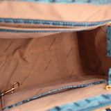 BRAHMIN SMALL CAROLINA SATCHELS BLUE