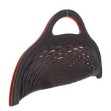 DELVAUX REVERSE BASKET HANDLE BAG BLACK/ORANGE