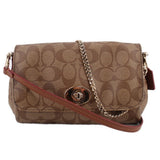 COACH MINI RUBY SIGNATURE CROSSBODYS BROWN